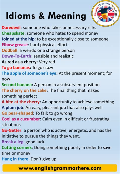 5 idiomatic expressions with meaning and examples pdf