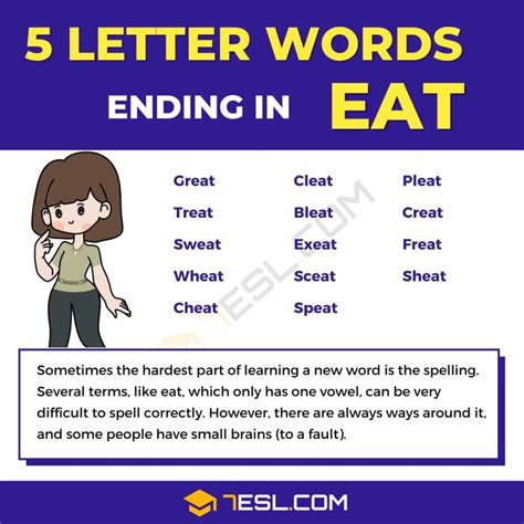 5 letter words with ea second and third ending in t