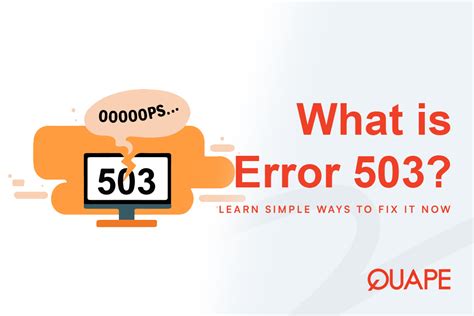 What Does a 503 Error Code Mean?