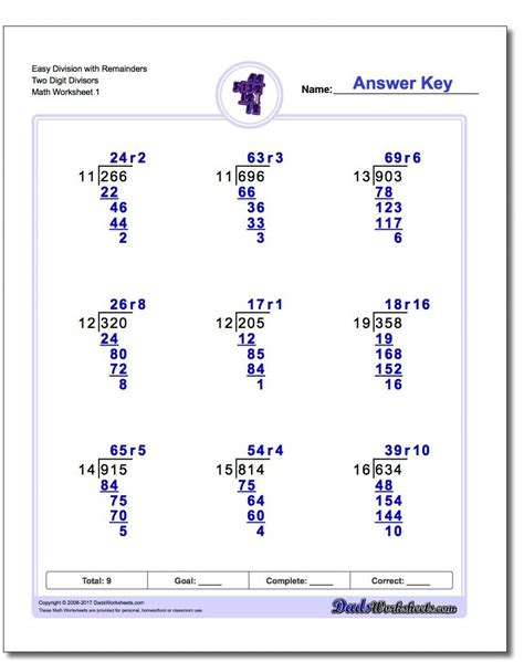 5th grade math examples with answers