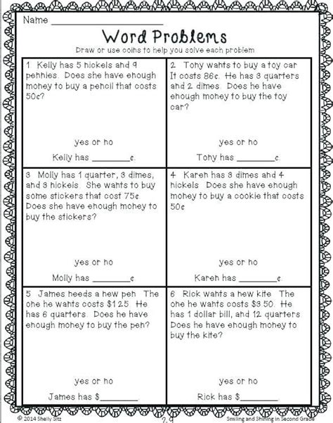 5th grade math story problems pdf