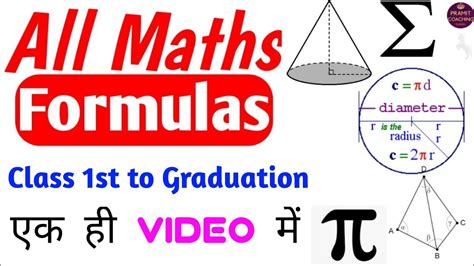 5th std maths formulas