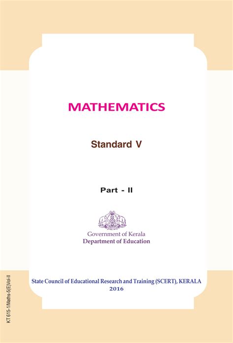 5th std maths syllabus
