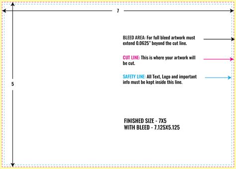 5x7 Postcard Back Template