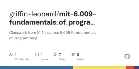 6 009 Mit Course Catalog