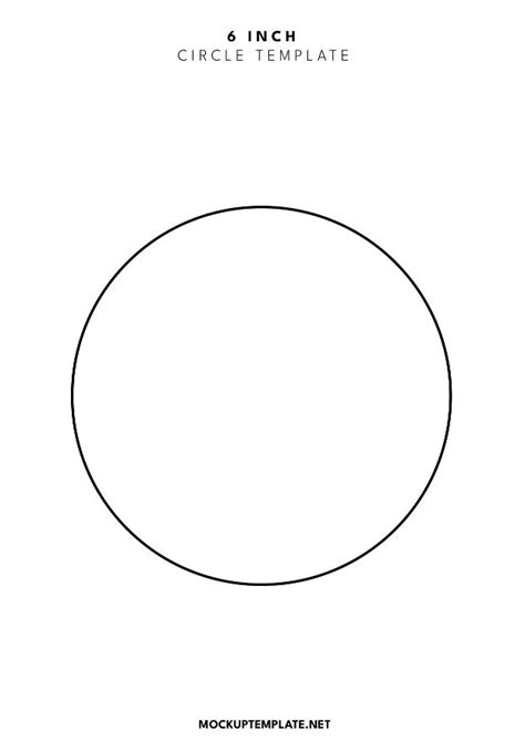 6 Inch Circle Template