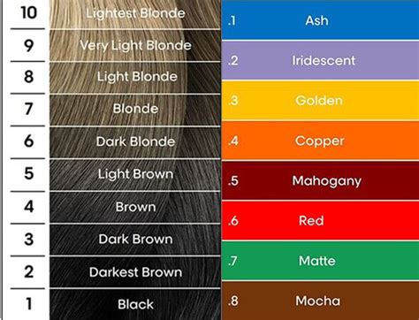 613 Color Hair Chart