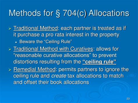704 c traditional method example