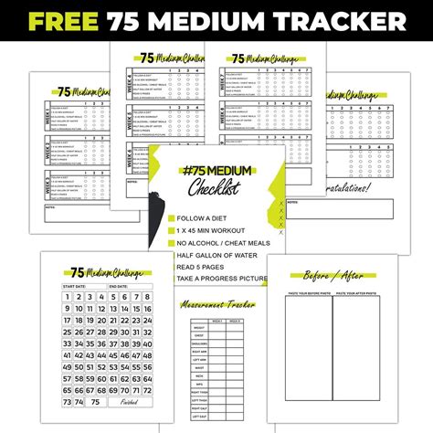 75 Medium Challenge Printable Free