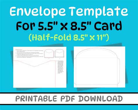 8.5 X 8.5 Envelope Template