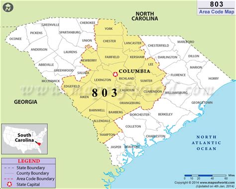 803 area code