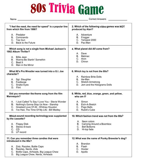 80s quiz questions and answers uk multiple choice