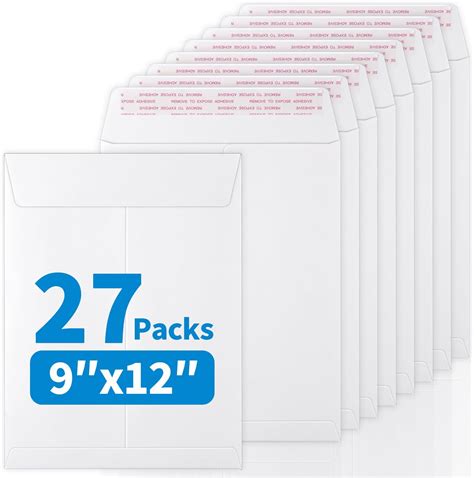 9 By 12 Inch White Catalog Envelopes