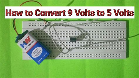 9v to 5v using resistor