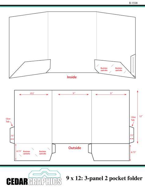 9x12 Pocket Folder Template