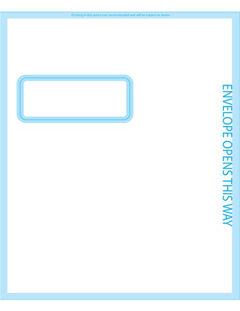 9x12 Window Envelope Template