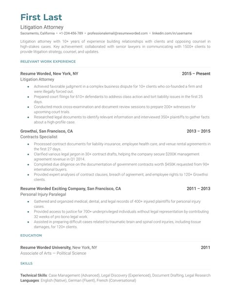 A Complete Legal Guide to Attorney with Experience in Litigation