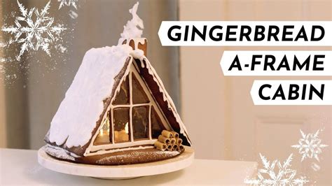 A Frame Gingerbread House Template
