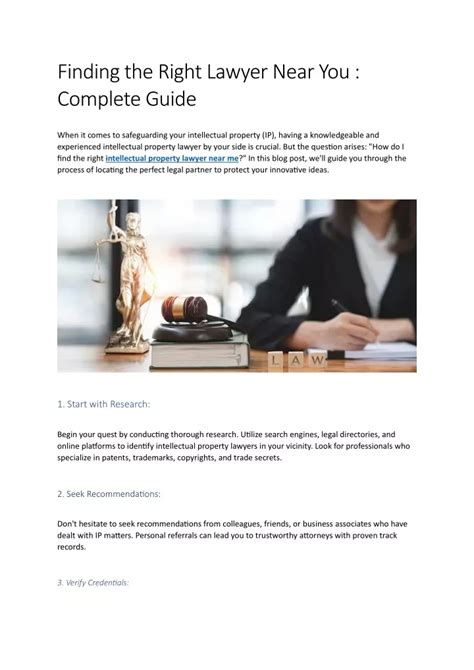 A Step-by-Step Guide to Finding the Right Intellectual Property Lawyer
