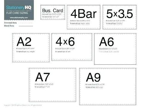 A2 Card Template