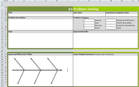 A3 Excel Template
