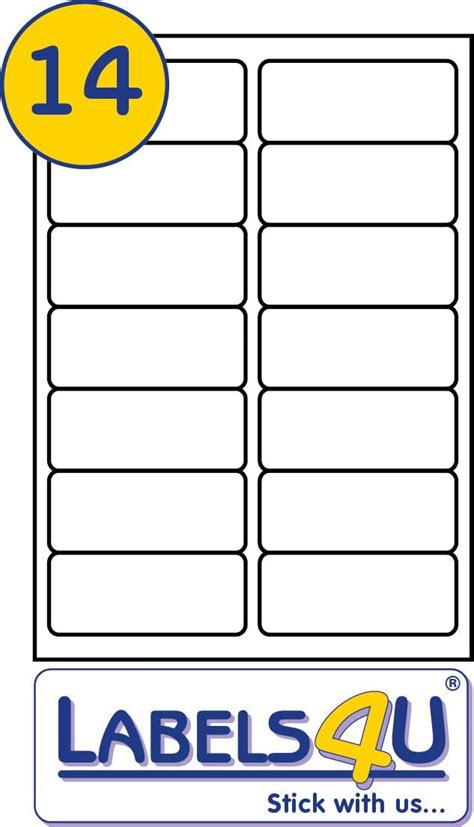 A4 Label Template