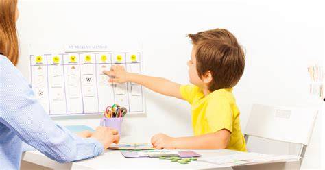 ABA therapy session with therapist and child