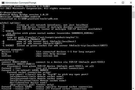 ADB command line
