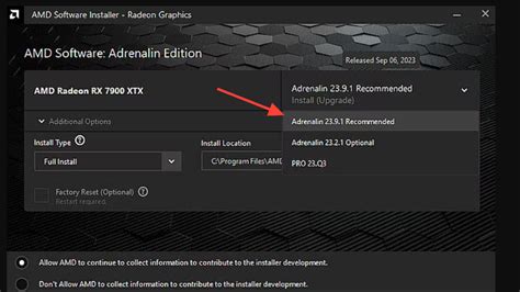 AMD installer cannot continue