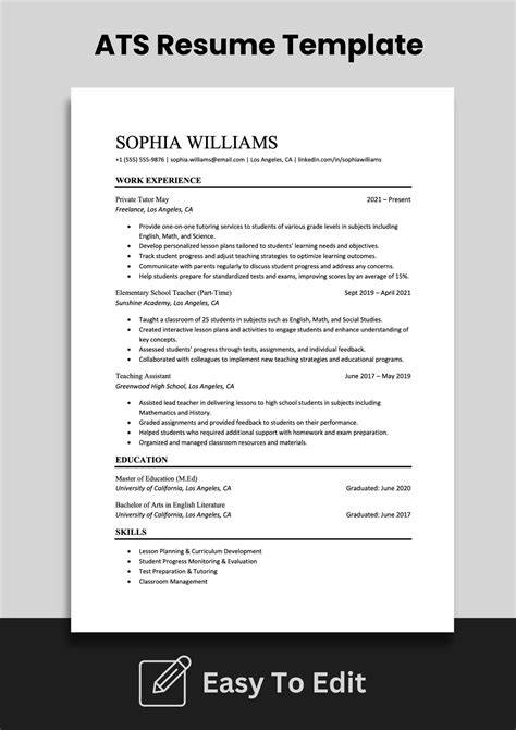 ATS friendly resume