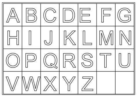 Abc Letter Templates