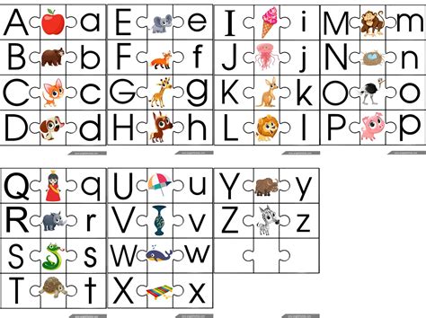 Abc Puzzle Printable