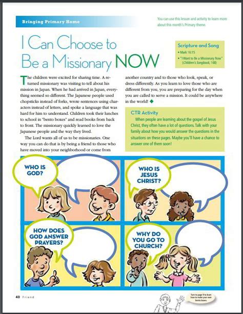 Abcs Of Missionary Work Printable Copy