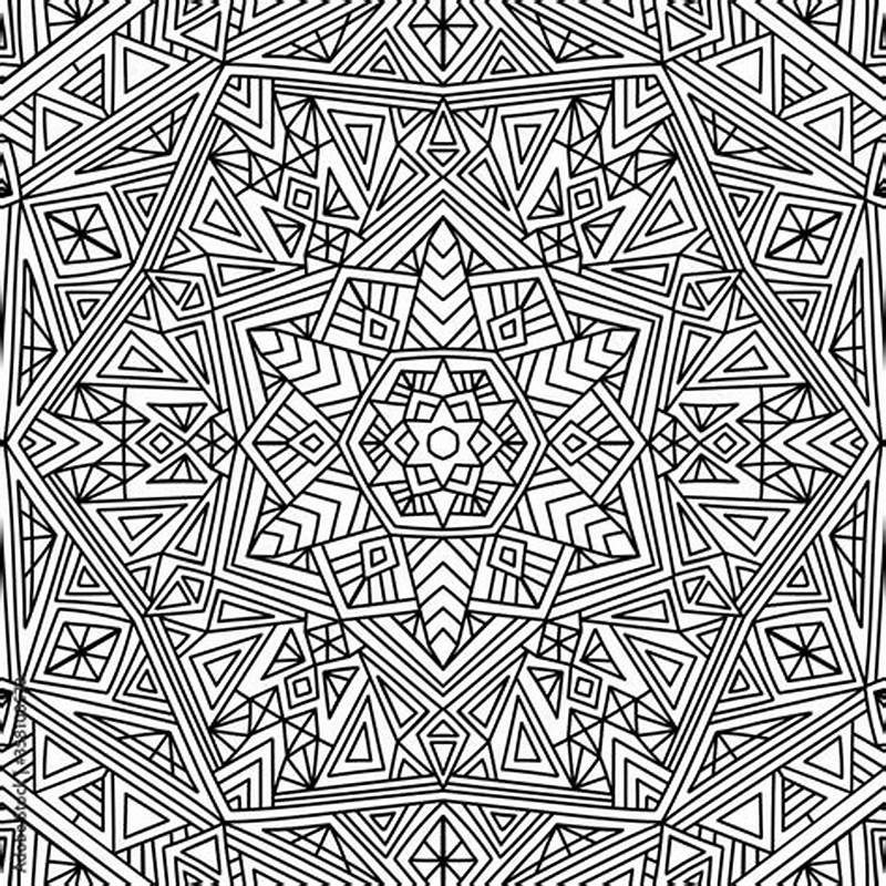 Abstract Pattern Coloring Pages