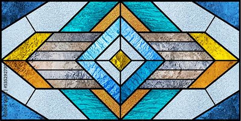 Abstract Stained Glass Pattern