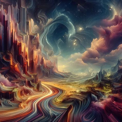 Abstract dream landscape