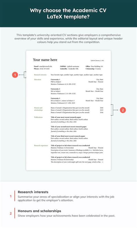 Academic Cv Latex Template