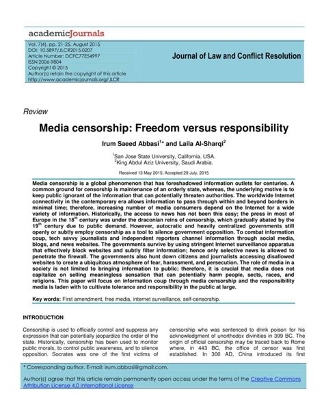 Academic Journal Template