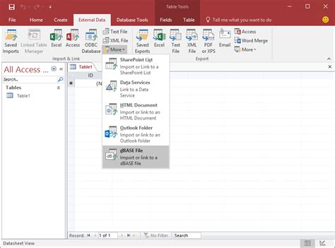 Access Office 365 File Options