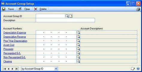 Account Group Dynamics GP
