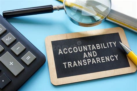 Accountability and Transparency