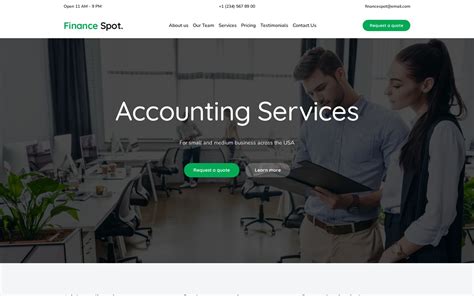 Accounting Web Template