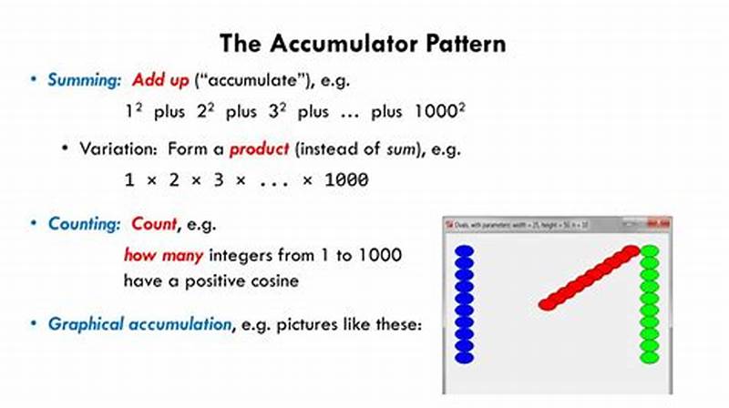 Accumulator Pattern Python