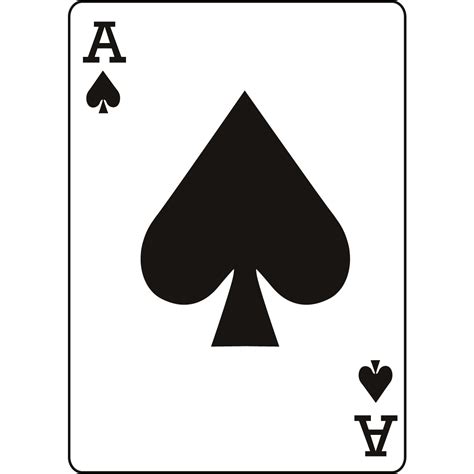 Ace Of Spades Printable Template
