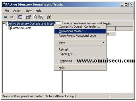 Active Directory Domains and Trusts Operations Master