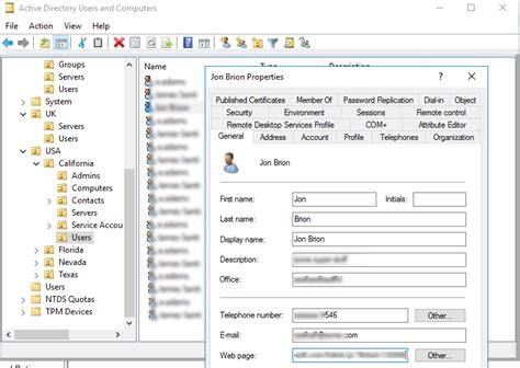 Active Directory User Properties