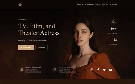 Actress Website Template