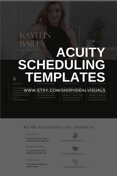 Acuity Scheduling Templates