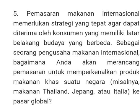 Adaptasi Makanan Internasional