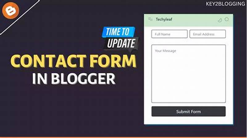 Add Contact Form To Blogger Page